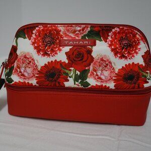 Tahari Floral Makeup Bag, NWT